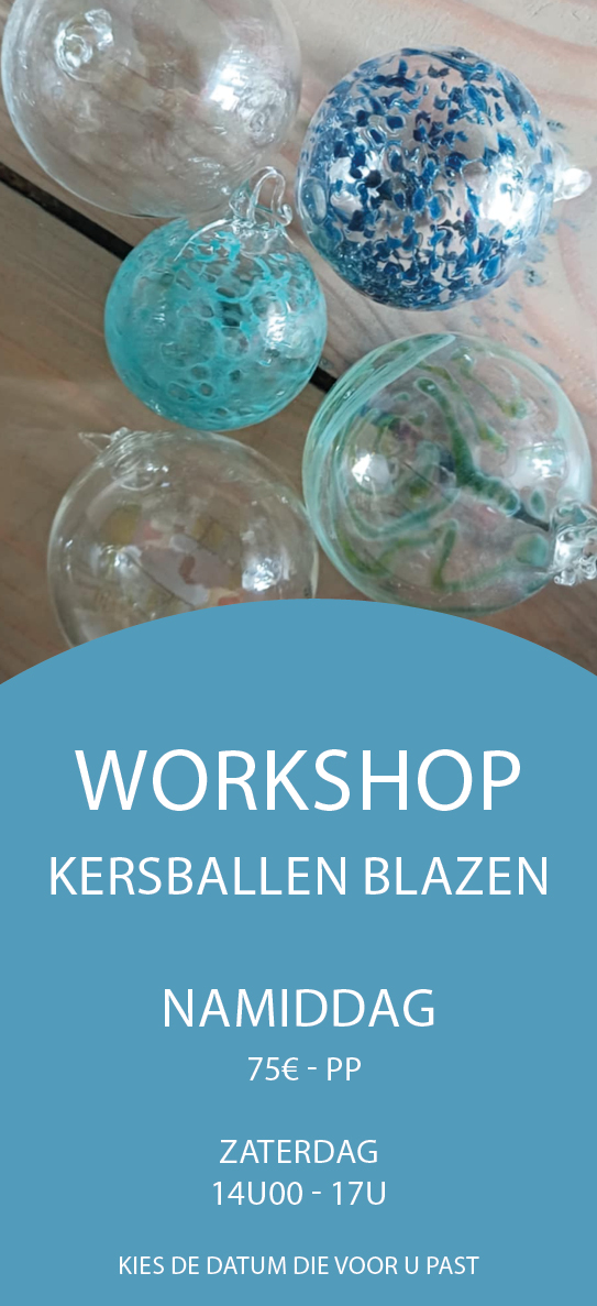 workshop kerstballen blazen ( namiddag)