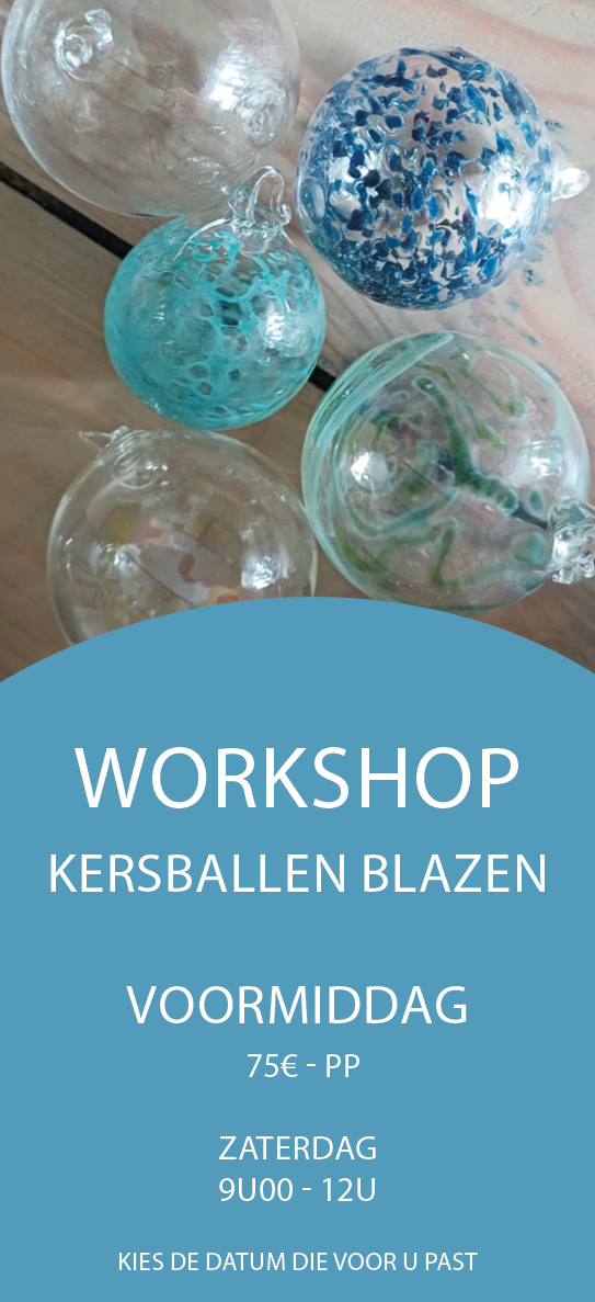 workshop kerstballen blazen ( voormiddag)