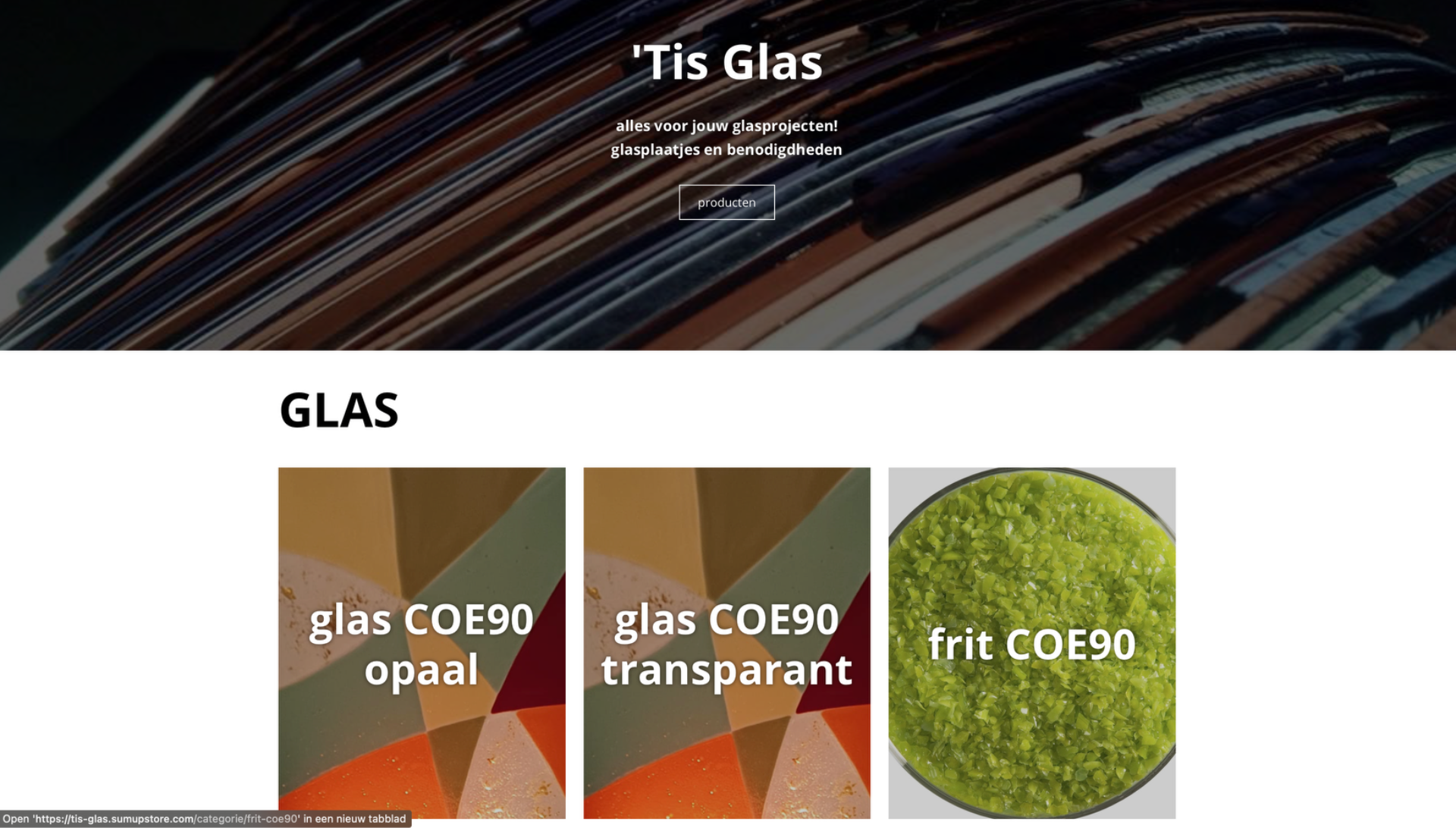 glasplaatjes coe 90 en benodigdheden 