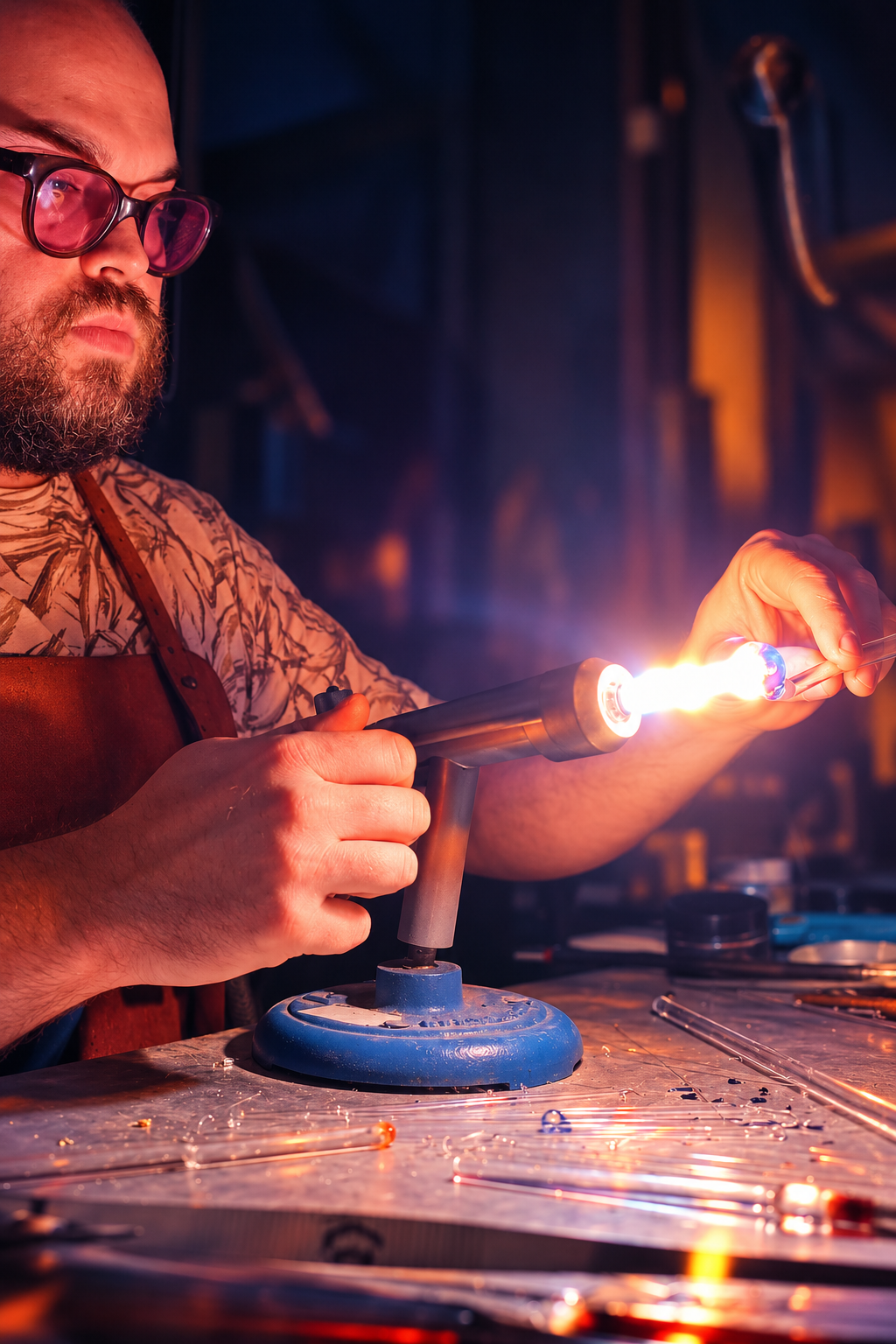 Hier ontdek je de ambachtelijke wereld van glasbewerking, glasblazen en creatieve workshops met glas.